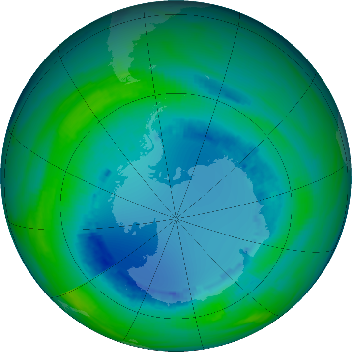 Ozone Map 1990-08-16